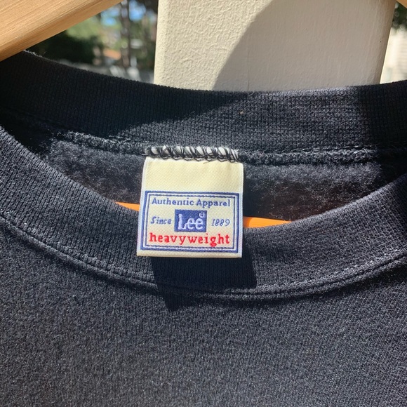 Vintage Y2K Lee heavyweight sweatshirt The black Hole Oakland black size XL - Picture 4 of 15